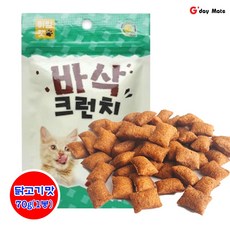 고양이 간식 먹거리 그루머스 아임캣 추천간식 겉은바삭 속은촉촉 크런치 영양소함유 닭고기맛, 20개, 70g, 20개