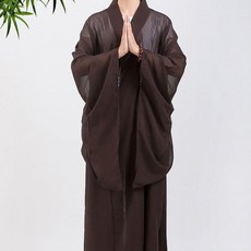 居士服 海青居士服 麻紗居士服 半透明居士服 僧服 佛衣 男女 夏季