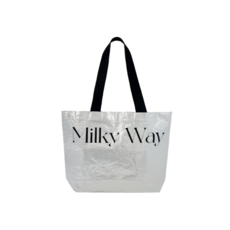 밀키웨이 스몰사이즈 실버 재사용 리유저블백 타포린백, 1개