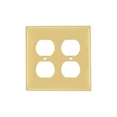 노스탤직 웨어하우스 뉴욕 빈티지 레트로 스위치 커버 플레이트, 더블 아웃렛, 광택 난관