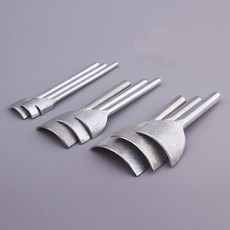 DIY 세공 가죽 도구 벨트 라운드 필렛 모양의 펀치 테일 컷 10-50mm 1/4 9 개, [10] Set of 9