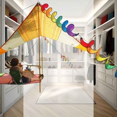 레인보우 스피너 대형가랜드 소형운동회 캠핑소품 텐트스피너 야외선물 캠핑로프, LD-557 회오리바람개비-레인보우