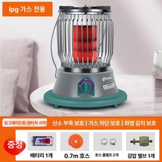 올원픽 부탄가스히터 차박 가스난로 휴대용 히터 난로, 액화가스+카세트가스+고산탱크 범용 모델, 기본 색상
