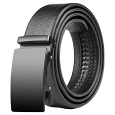 自動扣皮帶 男生皮帶 - 時尚簡約 輕鬆調整