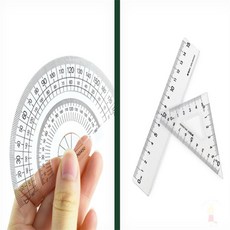 퐁치셀 각도기 삼각자 4종세트 직각자목공용