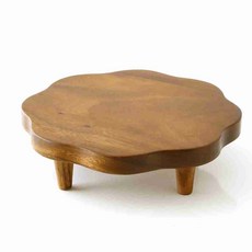 레인트리 연화반 차탁 다도상 다과상 원목 소반, 연화반 차탁 대 40cm, 대 40cm