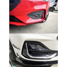 福特 FOCUS MK4 MK4.5 專用 黏貼式 鋼琴烤漆黑 風刀 4件組, 1個