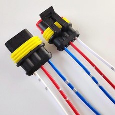 汽車防水連接器 插頭插座 公母對接頭, 1個, 3p帶線公母1套10cm