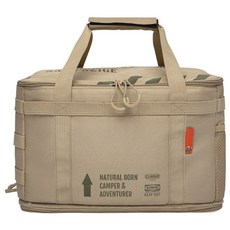 카고컨테이너 커스텀백 M 1개 캠핑가방 다용도 이소가스 부탄가스 수납, 베이지