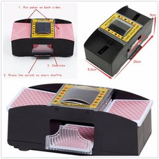 카드셔플기 포커 블랙잭 딜러 기계 카드 셔플러 디자인 카지노 로봇 액세서리 가족 보드 놀이 재미, 한개옵션0, 1개
