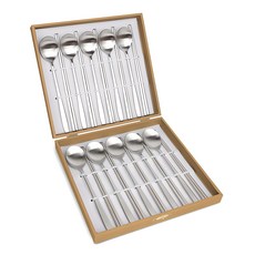 Golden Bell Zenith 緞面餐具組, 1套, 湯匙 + 筷子, 銀色