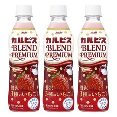칼피스 블렌드 프리미엄 호화 3종 딸기, 3개, 430ml