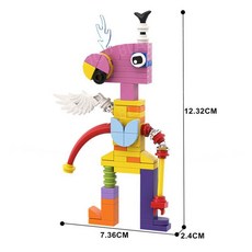 비브랜드 어메이징 디지털 서커스 블록 세트 디지털서커스 폼니 잭스 피규어 호환, 주블, 1개