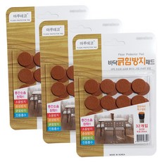 바닥 긁힘방지 패드 원형, 3세트