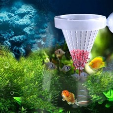 THE한량몰 어항 수질관리 피딩컵 사료 급여용 물생활 도구 물고기밥, 그린, 1개