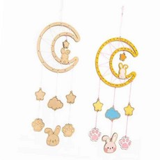 꼬미얌 밤과꿈 모빌 달토끼 1개 인테리어소품샵
