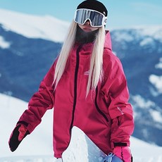 【 寬鬆好舒適】 玫紅色滑雪服 男女同款 情侶滑雪服 滑雪外套 雪衣外套 滑雪服 雪衣 滑雪裝備 滑雪衣 滑雪