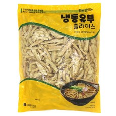 냉동 유부 슬라이스 업소용 대용량, 1개, 1000g