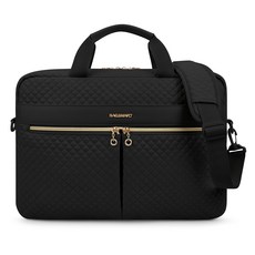 BAGSMART 대용량 노트북 가방 방수 충격흡수 15.6인치 17.3인치 서류 가방, 268블랙, 1개