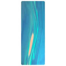 고무 요가 매트 충격 흡수 미끄럼 방지 땀 피트니스 명상 운동 체조 체육관, 20. Glazed blue, 1개