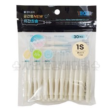 덴티코어치간칫솔 I자형, 1mm, 30개입, 1개