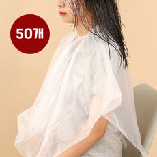 솜앤티글로벌 일회용 비닐 파마보 염색보, 50개, 투명