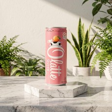 오라떼 피치 240ml 60캔 무탄산 무색소 우유음료, 60개