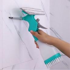 블체 4 in 1 올인원 유리창 청소 닦이 도구 밀대 스퀴지, 흰색, 1개