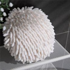 흡수력 극세사 고리 수건 고리형 주방 손수건 타올 욕실용, 화이트