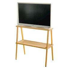 제로썬 LG 룸앤티비 2세대 신형 거치대 우드 스탠드 27인치, 2세대 tv거치대(롱다리+숏다리+선반+거치대파우치), 1개