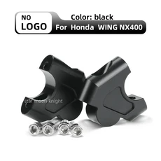 혼다 NX400 NX 500 2024 2025용 오토바이 액세서리 핸들바 라이저 리프트 마운트 클램프 확장 어댑터, 01 Black- No LOGO