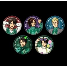 【日本進擊的巨人】王子酒店限定徽章：里維、艾連、漢吉、艾爾文生日紀念白毛衣造型壓克力立牌透卡, 1個, 艾連