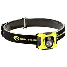 Streamlight 61420 Enduro Pro 200루멘 2250-칸델라 초경량 LED 헤드램프 AA 배터리 및 탄성 스트랩 투명 소매 포장 옐로우