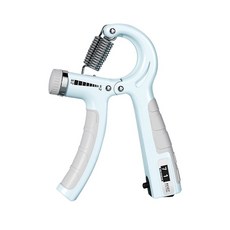 可調式握力器 5-60kg阻力 附計數功能 馬卡藍 手指手腕前臂訓練器材, 1個