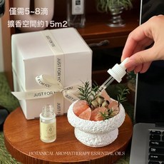 DIU 予你·植系橙鹽晶石香薰擴香石無火香薰禮盒送女生閨蜜禮物少女心, 小號蘑菇杯白+橙鹽石禮盒-桂花:精油10ml, 1個, 1L