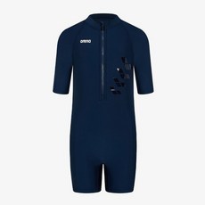 [브랜드정품]아레나 여아동 실내수영복 액셀 아동 3부 반신 슈트 (A5SG1GI10NVY) 강습수영복 휴가수영복