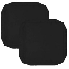 Oslimea 야외 쿠션 커버 교체용 61x61cm(24x24인치) 방수 파티오 가구 쿠션 시트 커버 2팩 탈착식 의자 패드 커버 딥 시트 백 쿠션용 탠