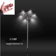 1set 1:75 1:100 1:150 3V 모델 램프 세트 가로등 DIY 디오라마 용 건축 자재 만들기 배터리 없음, 03 12cm set, 1개