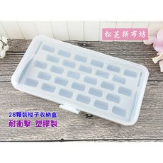 【LS-2800-S】梭子收納盒 梭盒 28顆裝 內附兩片穿線片 可放置工業梭、傳統梭，巨型梭子, 1個