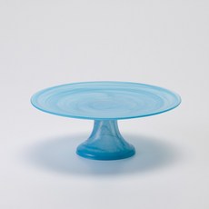 알라바스터 케이크스탠드 21cm, 터쿼즈, 1개