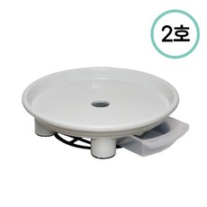 [플라팜] 원형 화분받침대 2호(CN9288), 화이트, 1개
