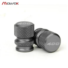 KAWASAKI NINJA400 Z -2024 2025 오토바이 타이어 밸브 캡 킥 스탠드 사이드 확장 확대기 패드, 01 valve caps-Grey