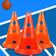 한스온 인라인 스케이트 야외 훈련 주행 라인 마커 축구드리블연습, 레드