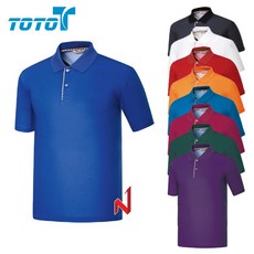 토토 반팔티 쿨론 마이 배색 체크 카라 9색상 공용