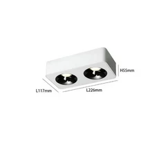 스포트라이트조명 밝기 조절 COB LED 다운 라이트 360 도 회전 천장 조명 스포트라이트 10W, 02 AC220-240V, 01 3000K, 02 black no dimmable, 1개
