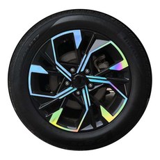 아이리온 쏘나타 디엣지 호환 차량용품 17인치 휠스티커 휠마스크, 유광화이트, 1박스