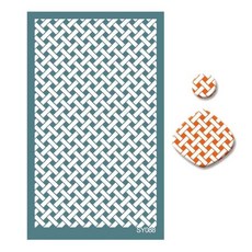 GEEKI 악세서리 목걸이 귀걸이 팔찌 만들기 제작 DIY 재료 부자재 재사용 가능한 실크 스크린 인쇄 키트 클레이 쥬얼리 폴리머 스텐실 9x15cm