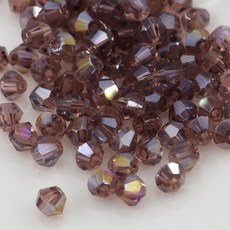 크리스탈 비즈 주판알 4mm 투명 AB 유리 마름모 비즈공예재료, 1세트, A6028