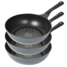 셰프쿡 키친 티타늄코팅 IH 인덕션 궁중팬, 3개, 24cm