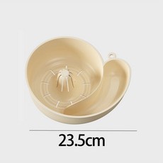 蝸牛瀝水籃 果蔬清洗瀝水盆 廚房收納瀝水器, 奶白, 1個